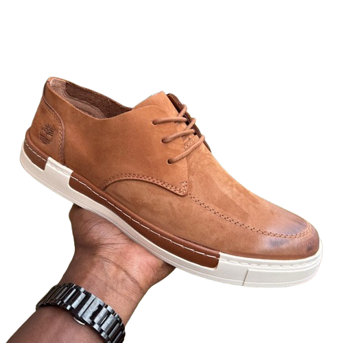 Timberland Men's Cedar Bay Leather Derby Sneakers – Tan